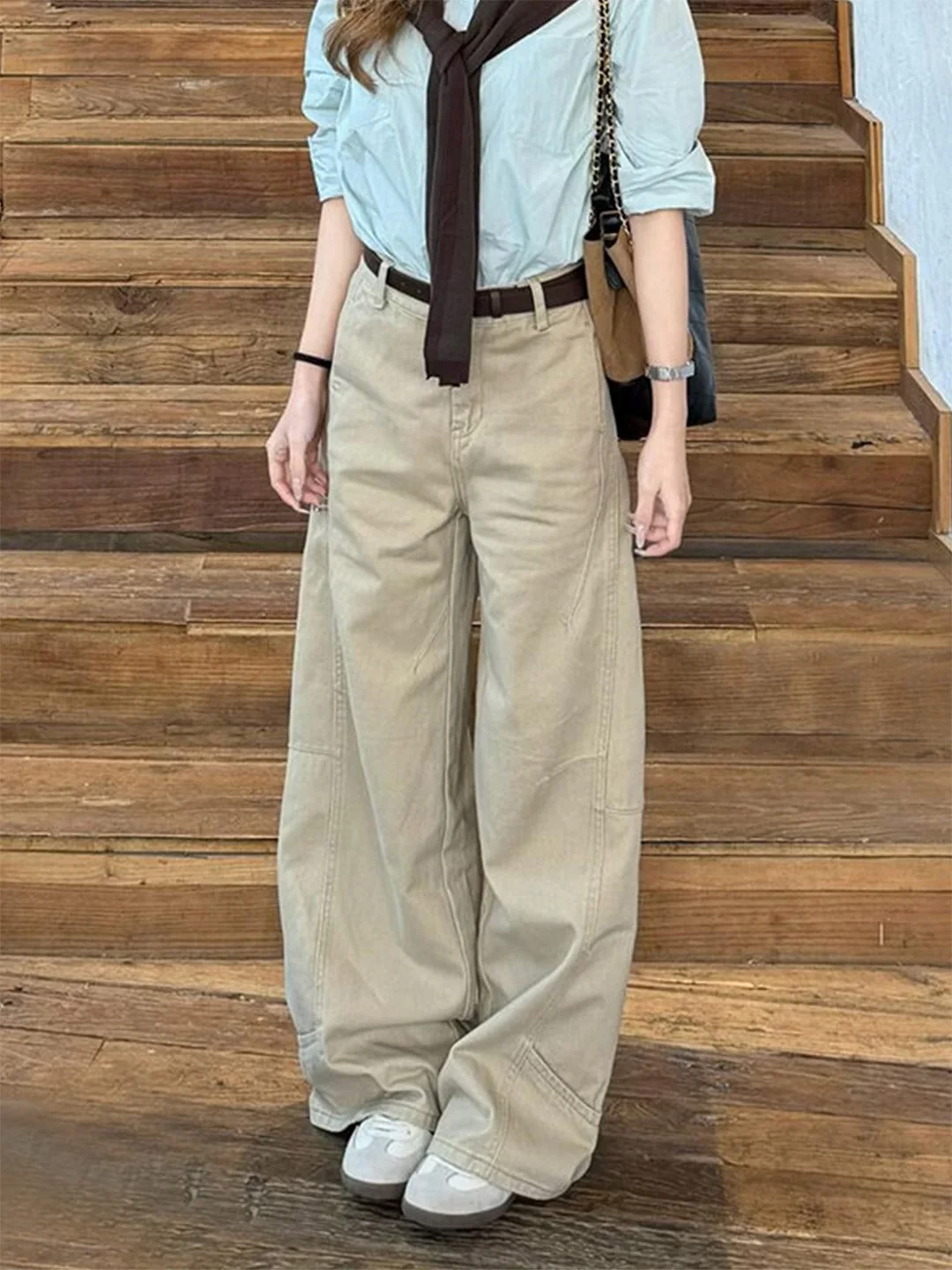 High Waist Wide Leg Khaki Denim Jeans Women's Washed Slim Small Size Great American Style Summer New Arrival Ladies Jeans
High Waist Wide Leg Khaki Denim Jeans Women's Washed Slim Small Size Great American Style Summer New Arrival Ladies Jeans