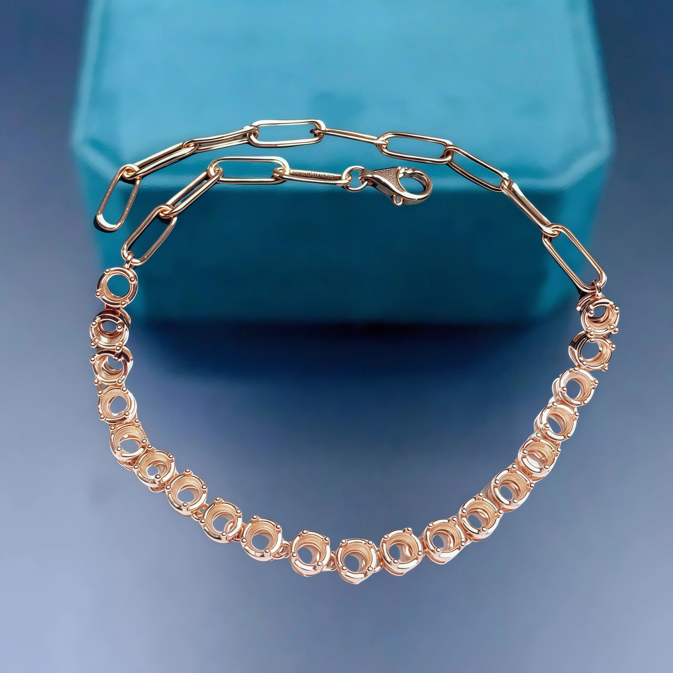 L S925 Sterling Silver DIY Empty Holder Bracelet Settings 3mm Circle Stone Fine Charm Simple Jewelry Design for Woman
L S925 Sterling Silver DIY Empty Holder Bracelet Settings 3mm Circle Stone Fine Charm Simple Jewelry Design for Woman