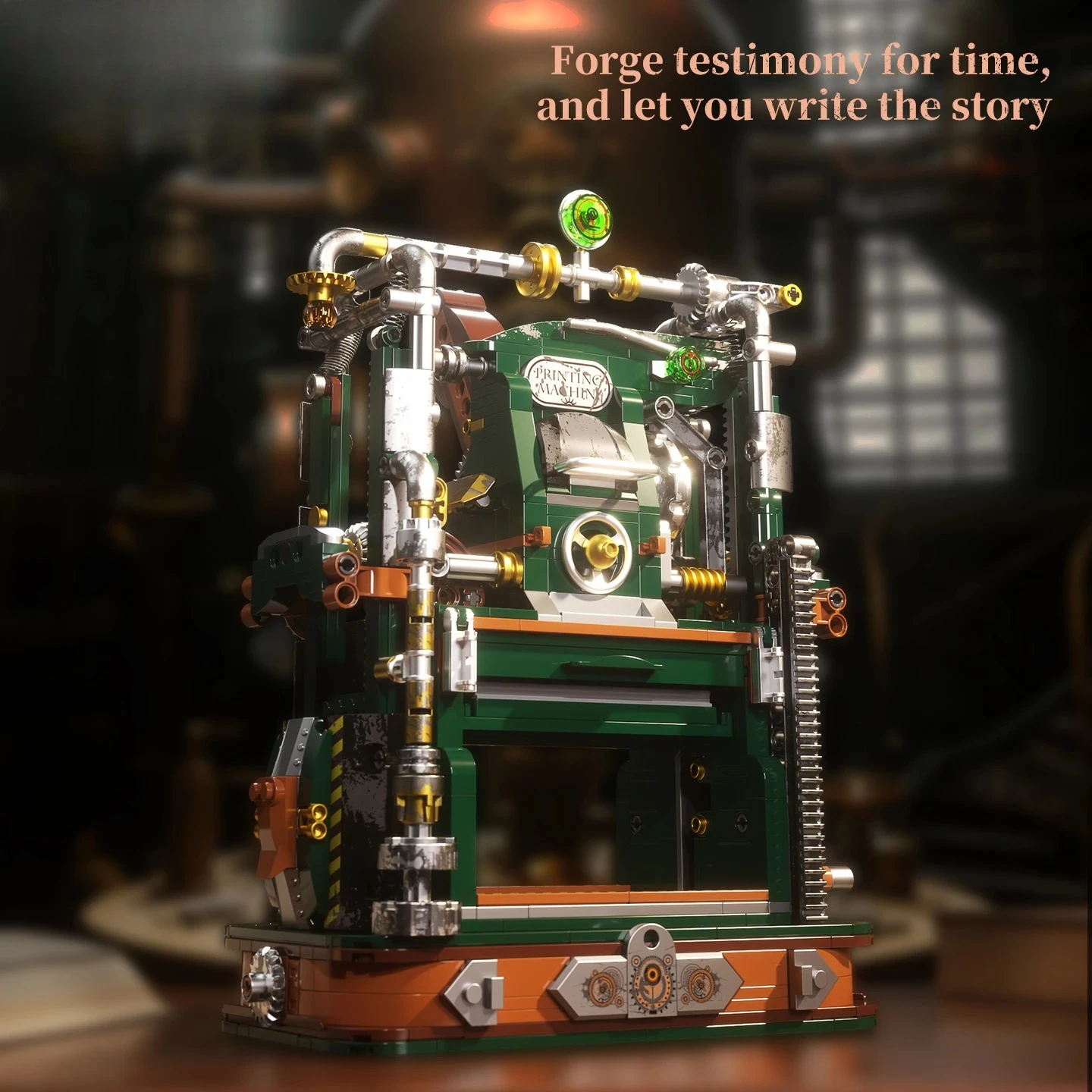 Retro Printing Machine Building Blocks Steampunk Mech Model DIY Assembly Desktop Office Decor Ornament Gift Adults Kids Top
Retro Printing Machine Building Blocks Steampunk Mech Model DIY Assembly Desktop Office Decor Ornament Gift Adults Kids Top