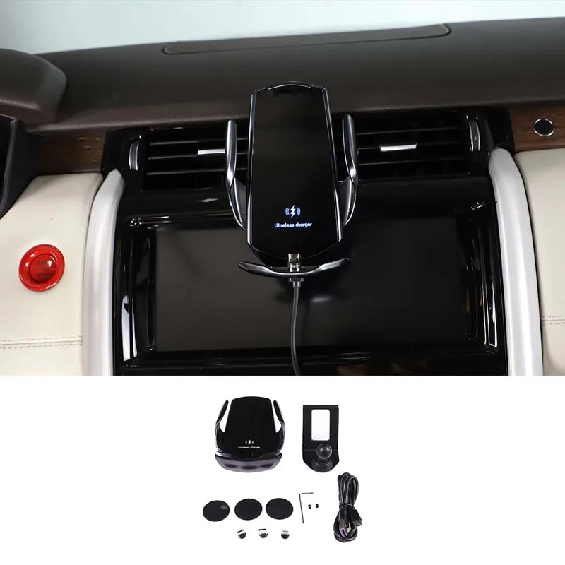 For Land Rover Discovery 5 LR5 2017-2022 Car Modeling Aluminum Alloy Black Wireless Charging Mobile Phone Stand Car Accessories
For Land Rover Discovery 5 LR5 2017-2022 Car Modeling Aluminum Alloy Black Wireless Charging Mobile Phone Stand Car Accessories