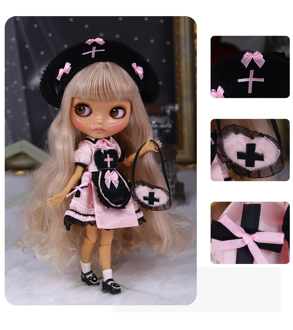 Neo Blythe Doll with Blonde Hair, Tan Skin, Shiny Cute Face & Custom Jointed Body 1 Neo Blythe Doll with Blonde Hair, Tan Skin, Shiny Cute Face & Custom Jointed Body 1