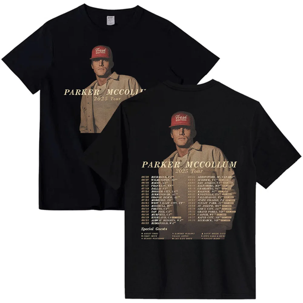 PARKER MCCOLLUM TOUR 2025 NEW T-shirt Short Sleeve Cotton O-neck Tshirts for Male Summer Fashion Singer Print T Shirt Men Tees
PARKER MCCOLLUM TOUR 2025 NEW T-shirt Short Sleeve Cotton O-neck Tshirts for Male Summer Fashion Singer Print T Shirt Men Tees