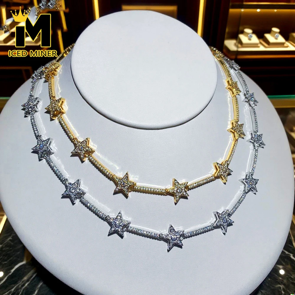 Icedminer Stars Iced Out Link Chain Necklaces Men Women Bling Zircon Hip Hop Jewelry Free Shipping
Icedminer Stars Iced Out Link Chain Necklaces Men Women Bling Zircon Hip Hop Jewelry Free Shipping