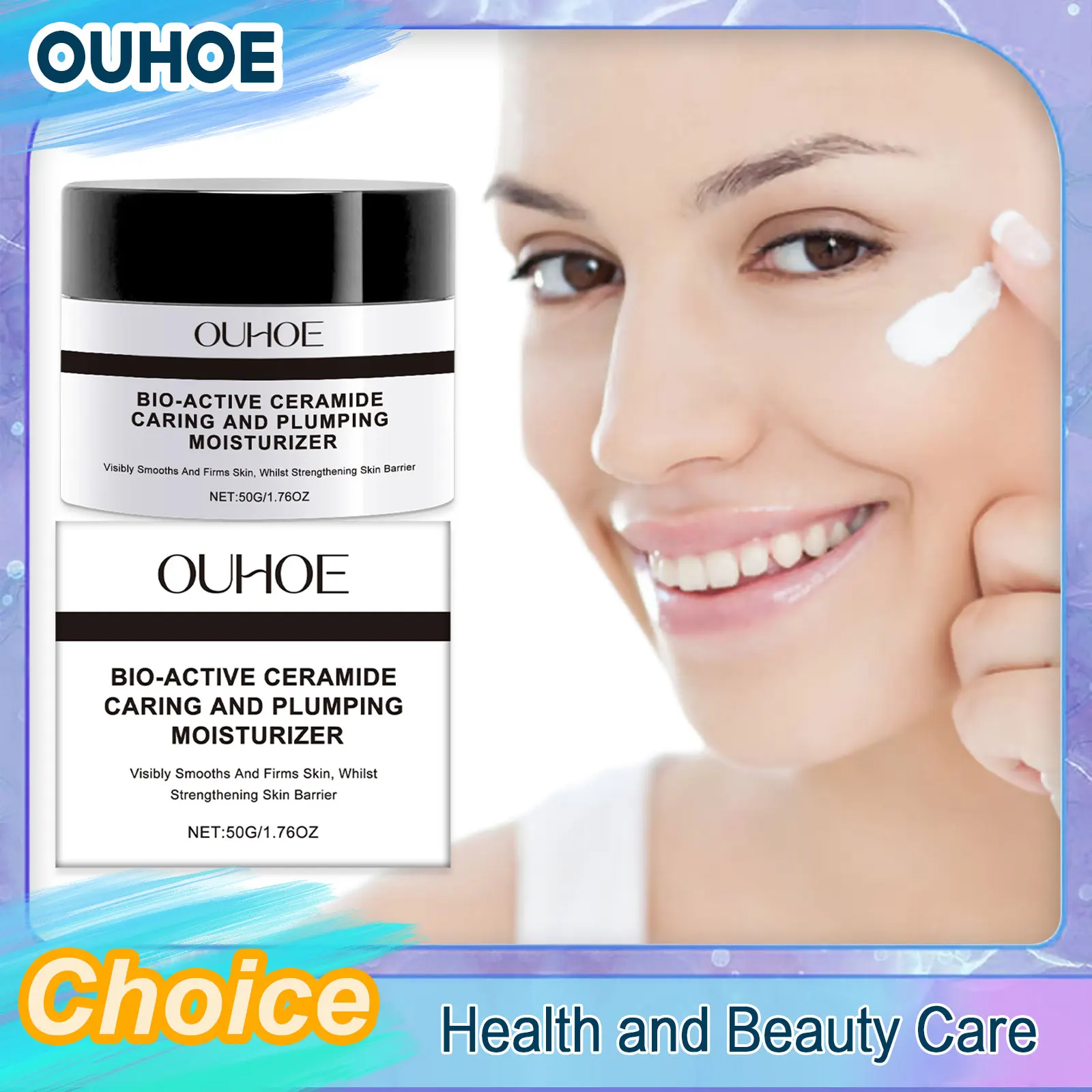 Ceramide Moisturizer Cream Anti-Aging Redness Soothing Repairing Lift Firm Smooth Brighten Shrink Pores Dry Sensitive Skin Care
Ceramide Moisturizer Cream Anti-Aging Redness Soothing Repairing Lift Firm Smooth Brighten Shrink Pores Dry Sensitive Skin Care