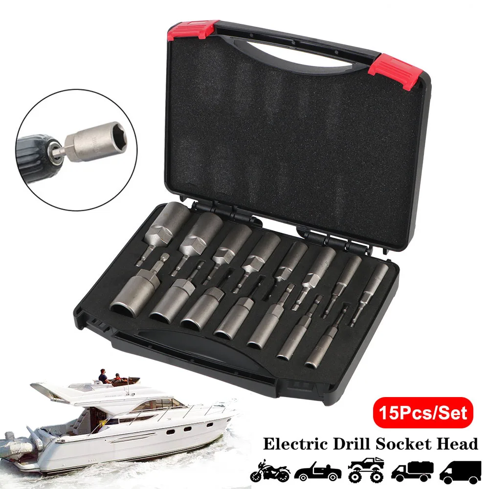 5,5-19 мм шестигранный торцевой ключ, адаптер, принадлежности для лодок, 1/4 дюйма, набор торцевых бит для электрической дрели, инструменты для снятия мотоциклов и автомобилей, 15 шт.
5,5-19 мм шестигранный торцевой ключ, адаптер, принадлежности для лодок, 1/4 дюйма, набор торцевых бит для электрической дрели, инструменты для снятия мотоциклов и автомобилей, 15 шт.