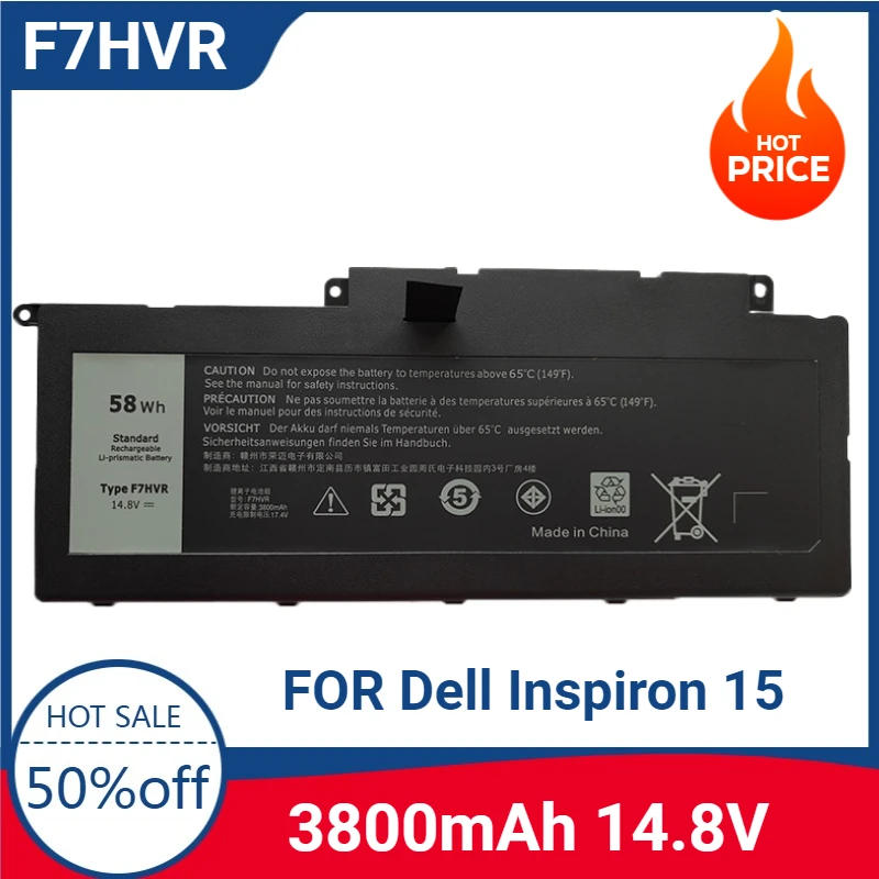 Новый высококачественный аккумулятор для ноутбука F7HVR для серии Dell Inspiron 15, 757, 17, 7737
Новый высококачественный аккумулятор для ноутбука F7HVR для серии Dell Inspiron 15, 757, 17, 7737
