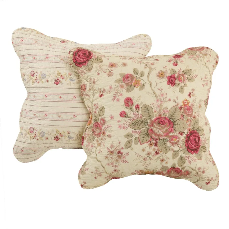 Greenland Home Antique Rose Decorative Pillows, Set of Two 2,18 W x 18 H Each, Ecru
Greenland Home Antique Rose Decorative Pillows, Set of Two 2,18 W x 18 H Each, Ecru