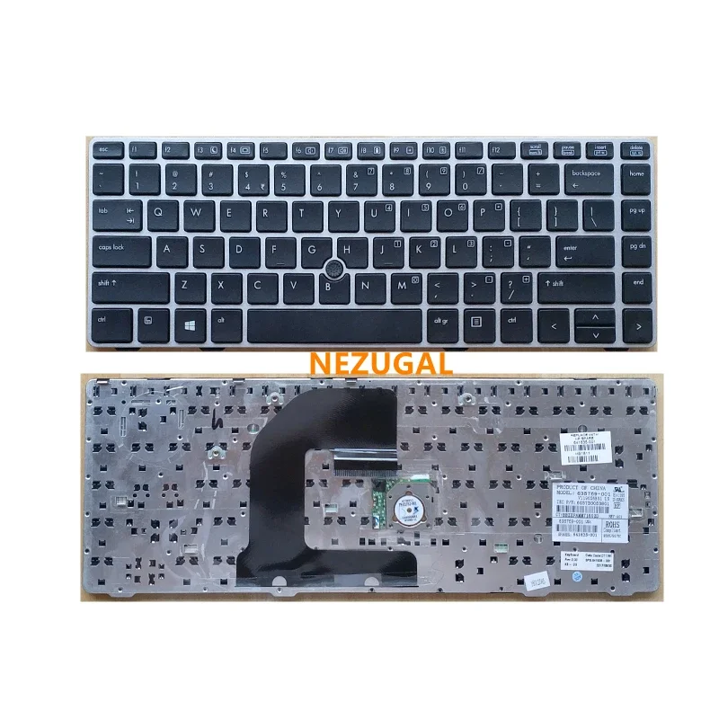 Клавиатура ноутбука США для HP EliteBook 8470B 8470P 8460p 8460w ProBook 6460b 6470 Клавиатура с серебряной рамкой
Клавиатура ноутбука США для HP EliteBook 8470B 8470P 8460p 8460w ProBook 6460b 6470 Клавиатура с серебряной рамкой