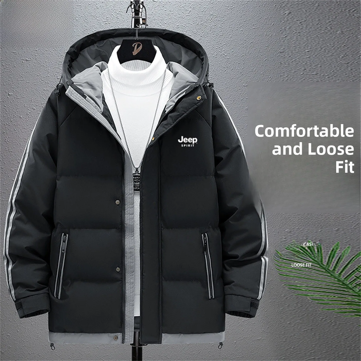 Мужская зимняя куртка Spirit больших размеров, повседневная, свободного кроя, ветрозащитная, из полиэфирного волокна, с длинными рукавами, на молнии
Мужская зимняя куртка Spirit больших размеров, повседневная, свободного кроя, ветрозащитная, из полиэфирного волокна, с длинными рукавами, на молнии