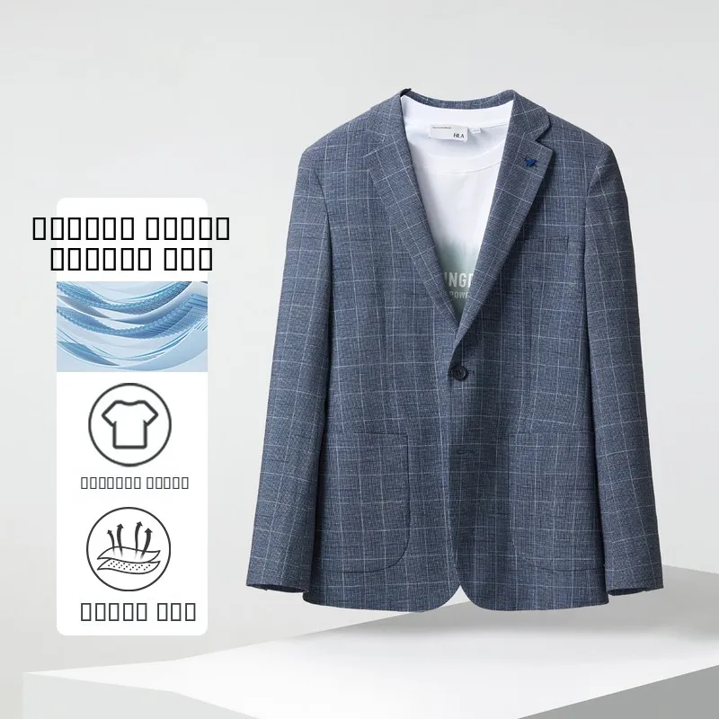 Мужской приталенный деловой пиджак в клетку на одной пуговице, осенняя коллекция 2024, городской стиль, высококачественный, повседневный, модный
Мужской приталенный деловой пиджак в клетку на одной пуговице, осенняя коллекция 2024, городской стиль, высококачественный, повседневный, модный