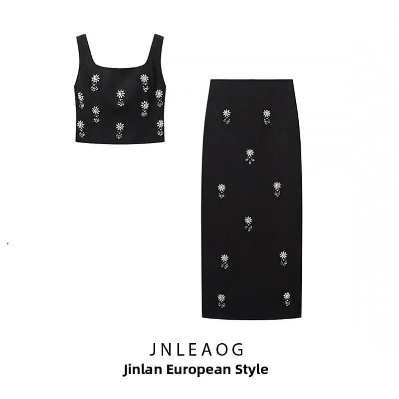 Fashionable Backless Split Long Skirt Set Women's Style JNLEAOG Spring New Arrival Polyester Fiber Plant Floral Pattern
Fashionable Backless Split Long Skirt Set Women's Style JNLEAOG Spring New Arrival Polyester Fiber Plant Floral Pattern