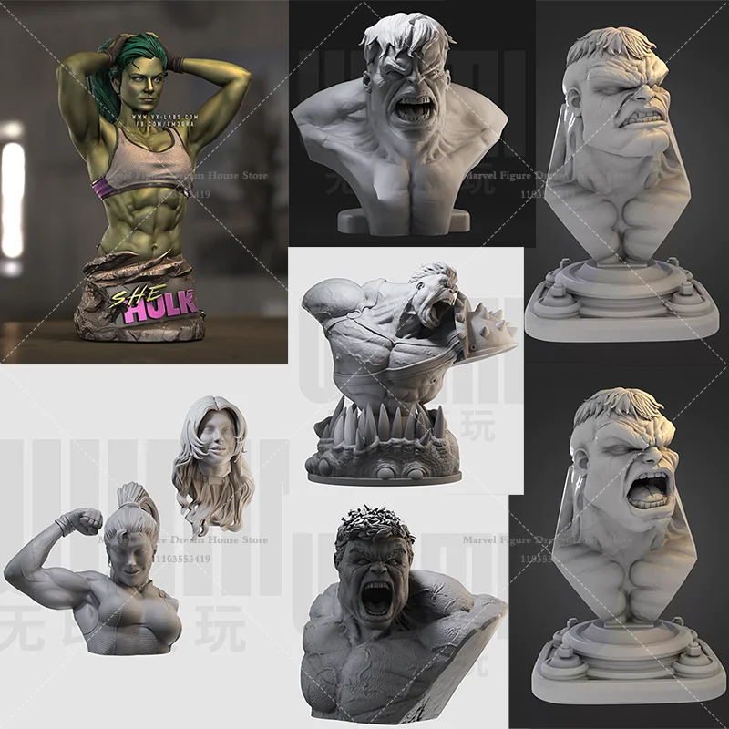 1/16 1/10 Scale DIY GK 3D Bust Resin Un-panited White Self-assembly Dolls Gamma-mutated Heroes Smart Jennifer and Angry Banner
1/16 1/10 Scale DIY GK 3D Bust Resin Un-panited White Self-assembly Dolls Gamma-mutated Heroes Smart Jennifer and Angry Banner