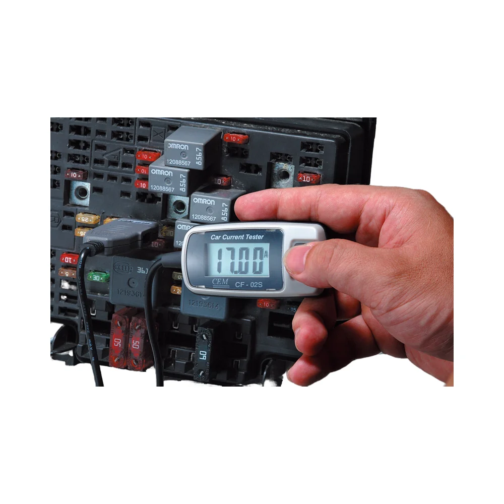 CF-04S 30A/ Mini-Blade Car Current Testers with 4mm-banana Plug/pin Plug.
CF-04S 30A/ Mini-Blade Car Current Testers with 4mm-banana Plug/pin Plug.