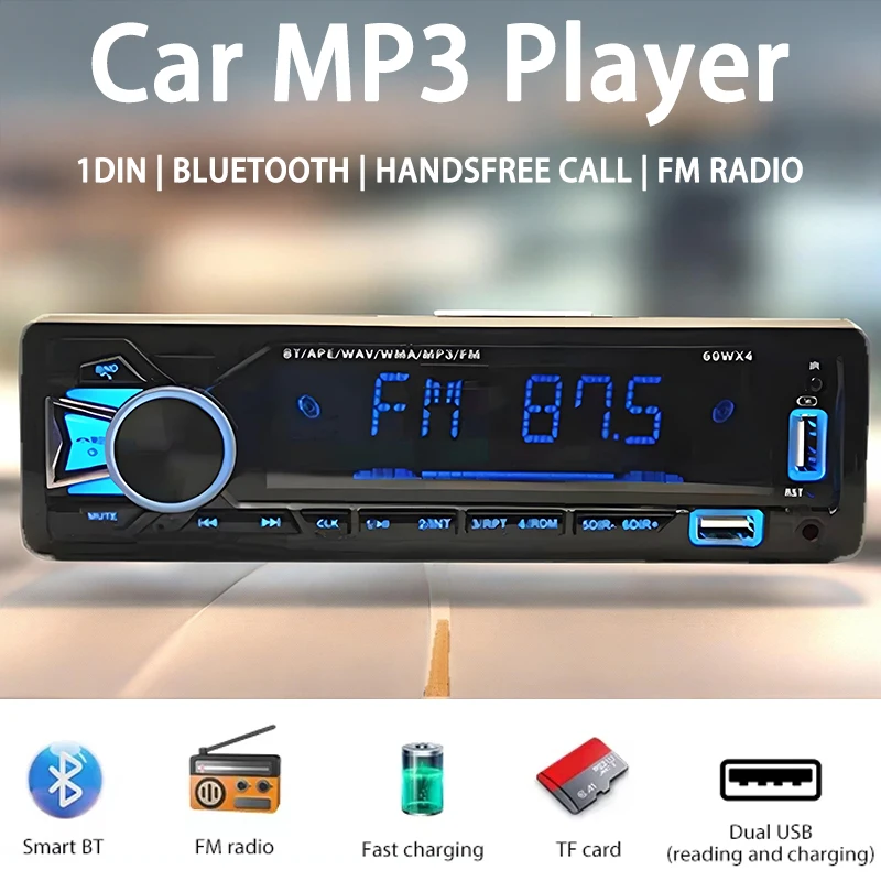 12V 1din Car MP3 Player Dual USB Bluetooth Stereo Radio Audio FM TF AUX IN Receiver in Dash Multimedia Player with remote
12V 1din Car MP3 Player Dual USB Bluetooth Stereo Radio Audio FM TF AUX IN Receiver in Dash Multimedia Player with remote