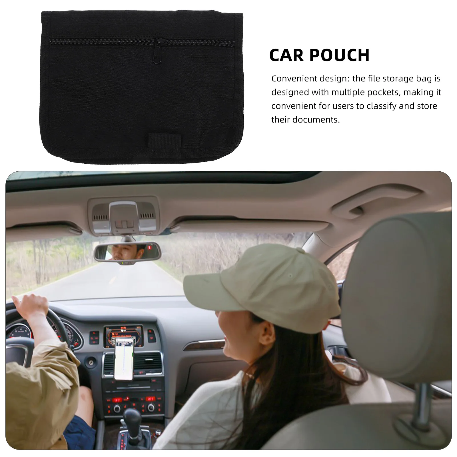 Document Storage Organizers Oxford Cloth File Black Multi Pockets Portable Durable Gloves Box Manual Storage Car
Document Storage Organizers Oxford Cloth File Black Multi Pockets Portable Durable Gloves Box Manual Storage Car