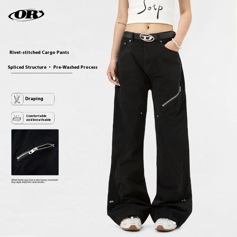 OR FL Retro Wash and Age Micro 100 Cotton Women Cargo Trousers American Style Vintage High Street Trend Slightly Flared Pants
OR FL Retro Wash and Age Micro 100 Cotton Women Cargo Trousers American Style Vintage High Street Trend Slightly Flared Pants