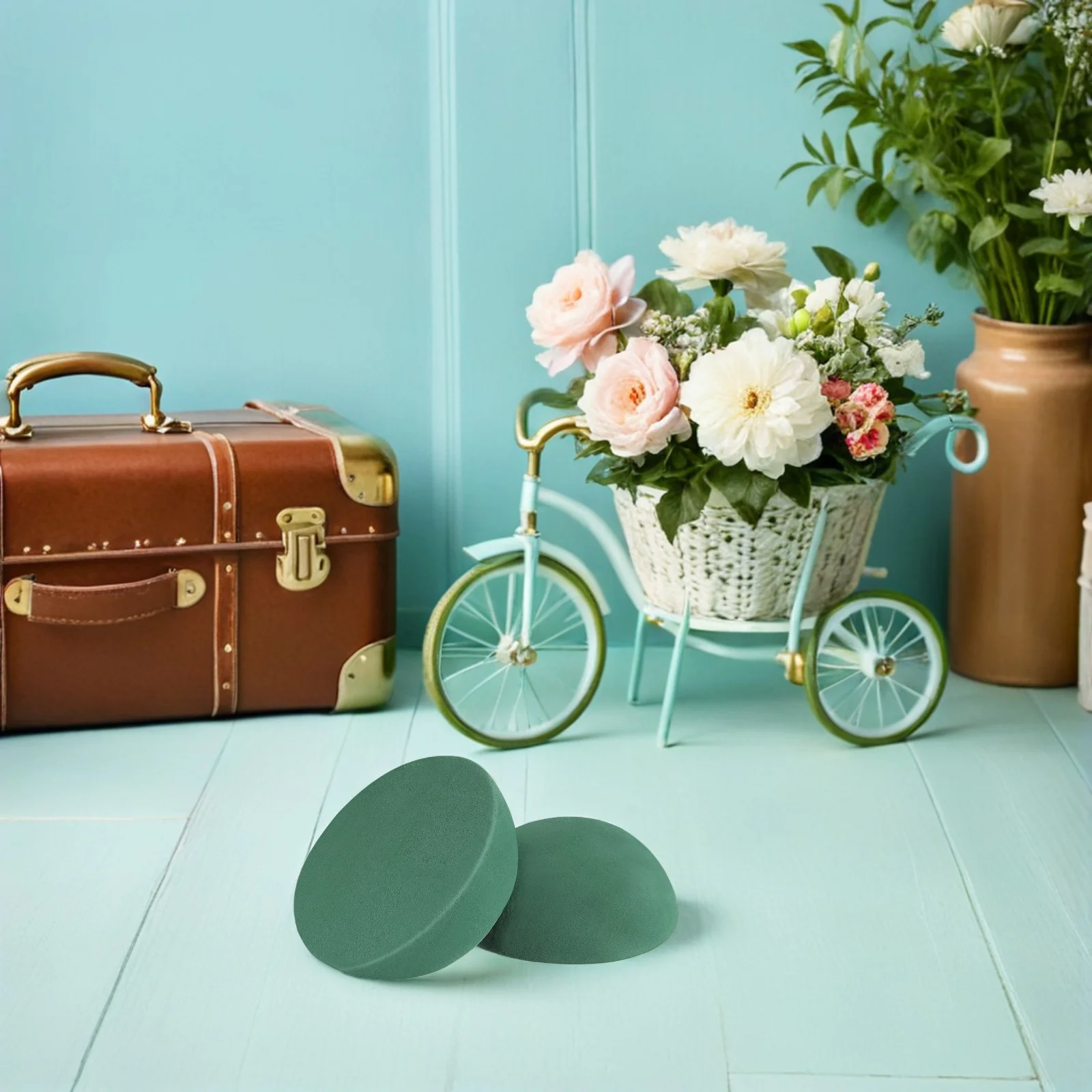 6Pcs Hemisphere Floral Foam for Artificial Flowers Realistic Green Craft Base Easy Flower Arrangement Mud Wedding Decor
6Pcs Hemisphere Floral Foam for Artificial Flowers Realistic Green Craft Base Easy Flower Arrangement Mud Wedding Decor