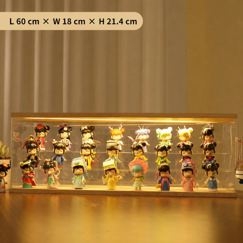 Blind box storage display box, Pop Mart figure storage rack, transparent acrylic display cabinet with lights, cross-border
Blind box storage display box, Pop Mart figure storage rack, transparent acrylic display cabinet with lights, cross-border