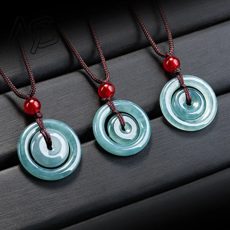 Real Natural Blue Water Jade Snap Fastener Pendant Necklace Carved Charm Jadeite Jewelry Fashion Amulet Gifts for Men Women
Real Natural Blue Water Jade Snap Fastener Pendant Necklace Carved Charm Jadeite Jewelry Fashion Amulet Gifts for Men Women