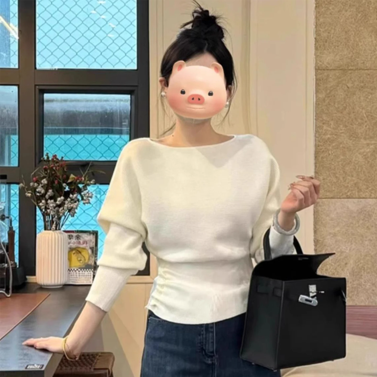 Женский трикотаж с вырезом на талии, корейский дизайн, весенне-осенняя верхняя одежда, мягкий длинный свеч, круглый дышащий топ
Женский трикотаж с вырезом на талии, корейский дизайн, весенне-осенняя верхняя одежда, мягкий длинный свеч, круглый дышащий топ