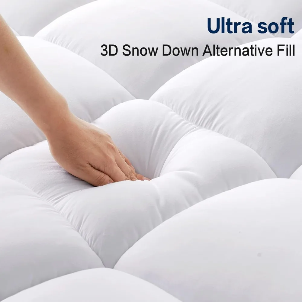 Mattress Topper King Size Extra Thick Mattress Pad 8-21" Deep Pocket Soft Down Alternative Fill Mattress Protector Pillow Top
Mattress Topper King Size Extra Thick Mattress Pad 8-21" Deep Pocket Soft Down Alternative Fill Mattress Protector Pillow Top