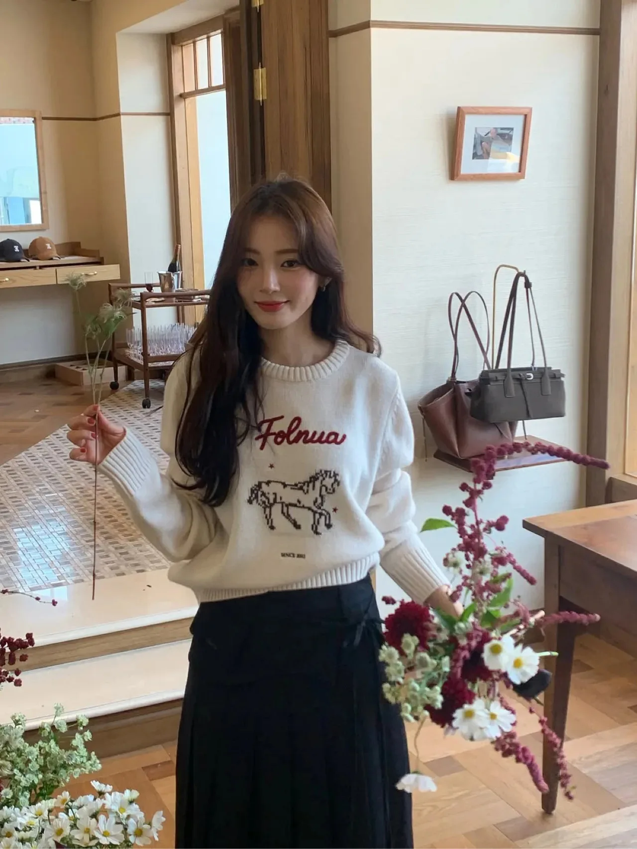 Knitted Sweater round Neck Long Sleeve Wool Blend Cute Little Pattern Winter 2025 New Arrival Fashionable Loos...
Knitted Sweater round Neck Long Sleeve Wool Blend Cute Little Pattern Winter 2025 New Arrival Fashionable Loos...