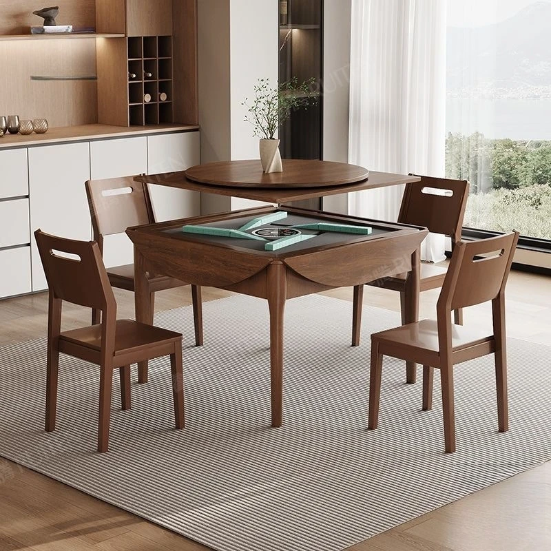 Solid wood automatic multi-function folding silent mahjong table
Solid wood automatic multi-function folding silent mahjong table