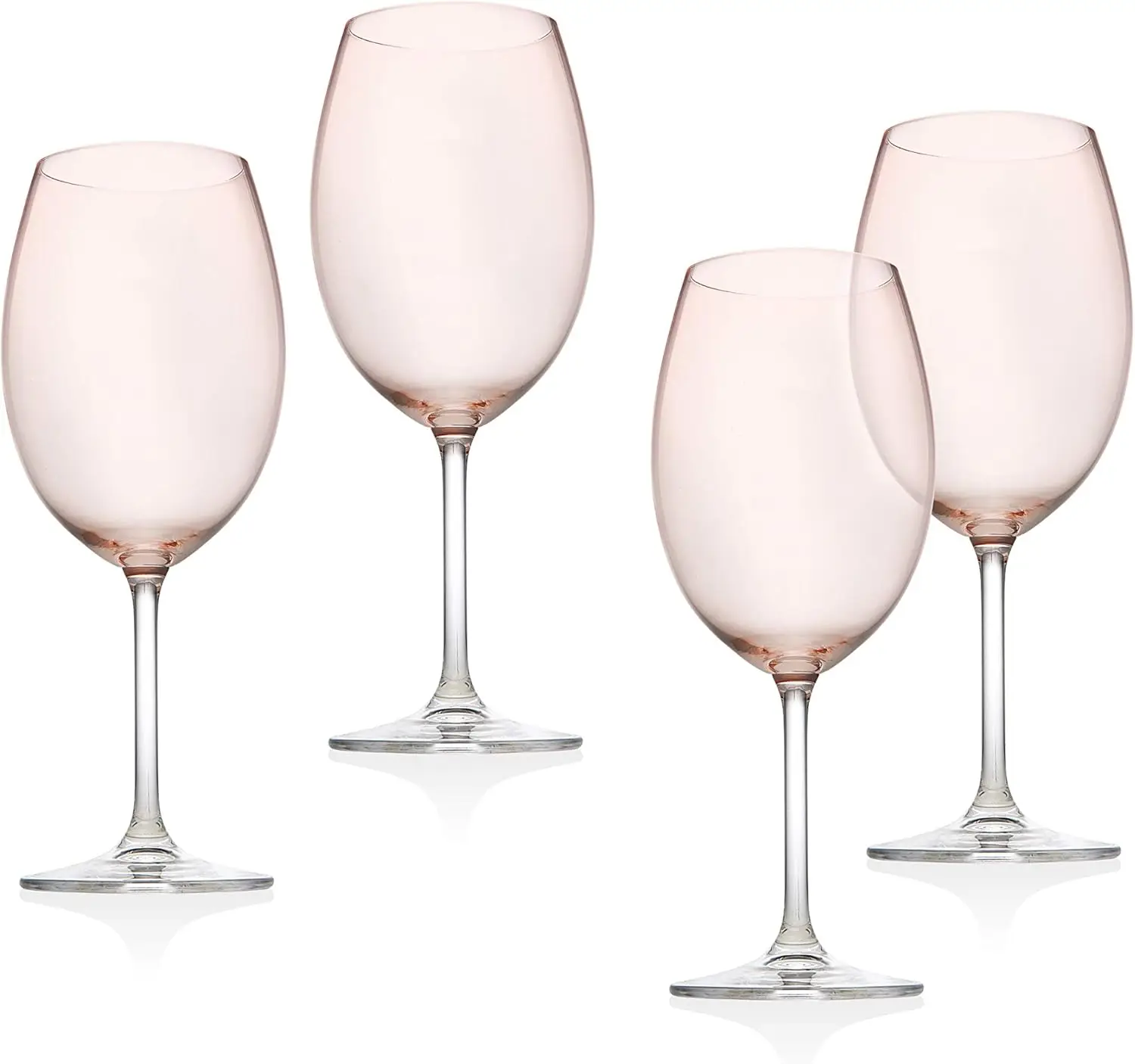 Wine Glasses, Stemmed Wine Glass Goblet Beverage Cups - Meridian Blush, 12oz - Set of 4
Wine Glasses, Stemmed Wine Glass Goblet Beverage Cups - Meridian Blush, 12oz - Set of 4