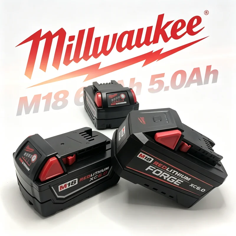 Replacement Battery for Milwaukee M18 18V 5.0/6.0Ah Li-ion Compatible with M18B5 48-11-1850 48-11-1860 High Capacity Power Tools
Replacement Battery for Milwaukee M18 18V 5.0/6.0Ah Li-ion Compatible with M18B5 48-11-1850 48-11-1860 High Capacity Power Tools