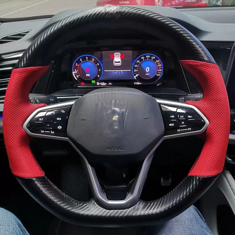 Leather Hand Sewing Steering Wheel Cover For Volkswagen ID 3 ID4 X ID6 X ID4CROZZ ID6CROZZ
Leather Hand Sewing Steering Wheel Cover For Volkswagen ID 3 ID4 X ID6 X ID4CROZZ ID6CROZZ