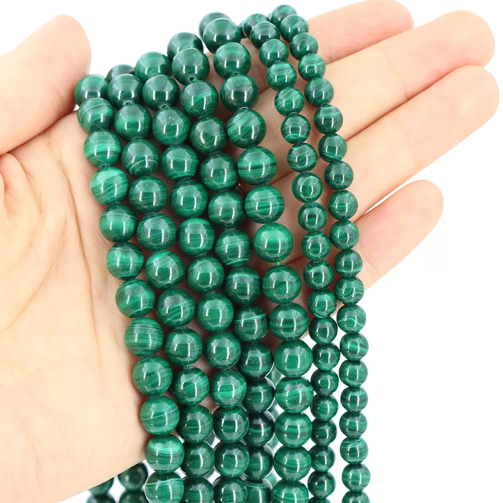 Natural Green Malachite Stone 2 3 4 6 8MM Round Loose Spacer Beads Crystal Jewelry Making DIY Design Bracelet Necklace Accessrie
Natural Green Malachite Stone 2 3 4 6 8MM Round Loose Spacer Beads Crystal Jewelry Making DIY Design Bracelet Necklace Accessrie