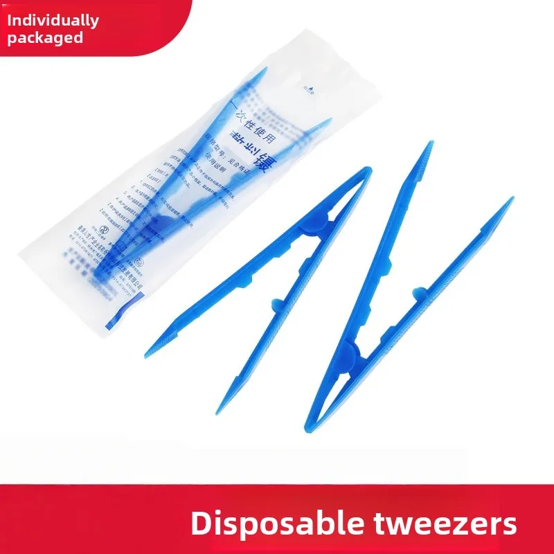 Disposable Medical Treatment Tweezers 100PCS V Type Plastic Clamp Independent Pack Nursing Care Tool
Disposable Medical Treatment Tweezers 100PCS V Type Plastic Clamp Independent Pack Nursing Care Tool