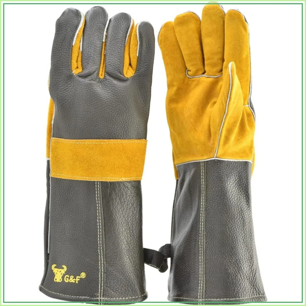 Heat-Resistant Cowhide Leather Gloves – BBQ, Fireplace, Puncture & Cut Protection with Cotton Lining, Kevlar Stitch
Heat-Resistant Cowhide Leather Gloves – BBQ, Fireplace, Puncture & Cut Protection with Cotton Lining, Kevlar Stitch