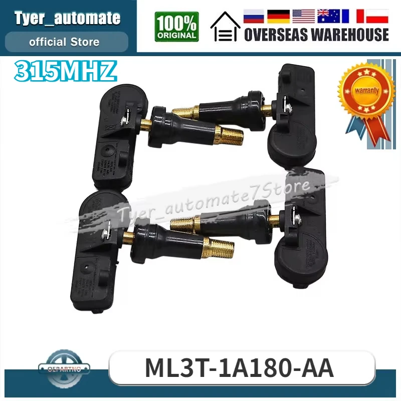 Tire Pressure Monitor Sensor 315MHz TPMS Sensor ML3T-1A180-AA GL3T-1A180-GA For Ford Bronco Expedition F-150
Tire Pressure Monitor Sensor 315MHz TPMS Sensor ML3T-1A180-AA GL3T-1A180-GA For Ford Bronco Expedition F-150