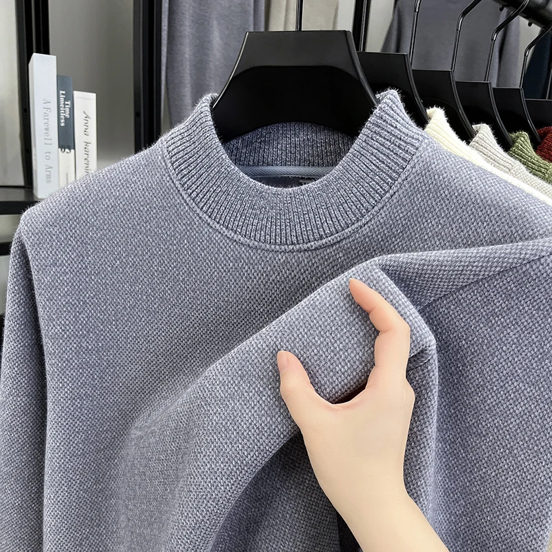 Высококачественный брендовый мужской вязаный свитер с круглым вырезом и длинными рукавами, осень-зима, корейский стиль, бутик, дизайн, повседневный теплый пуловер
Высококачественный брендовый мужской вязаный свитер с круглым вырезом и длинными рукавами, осень-зима, корейский стиль, бутик, дизайн, повседневный теплый пуловер