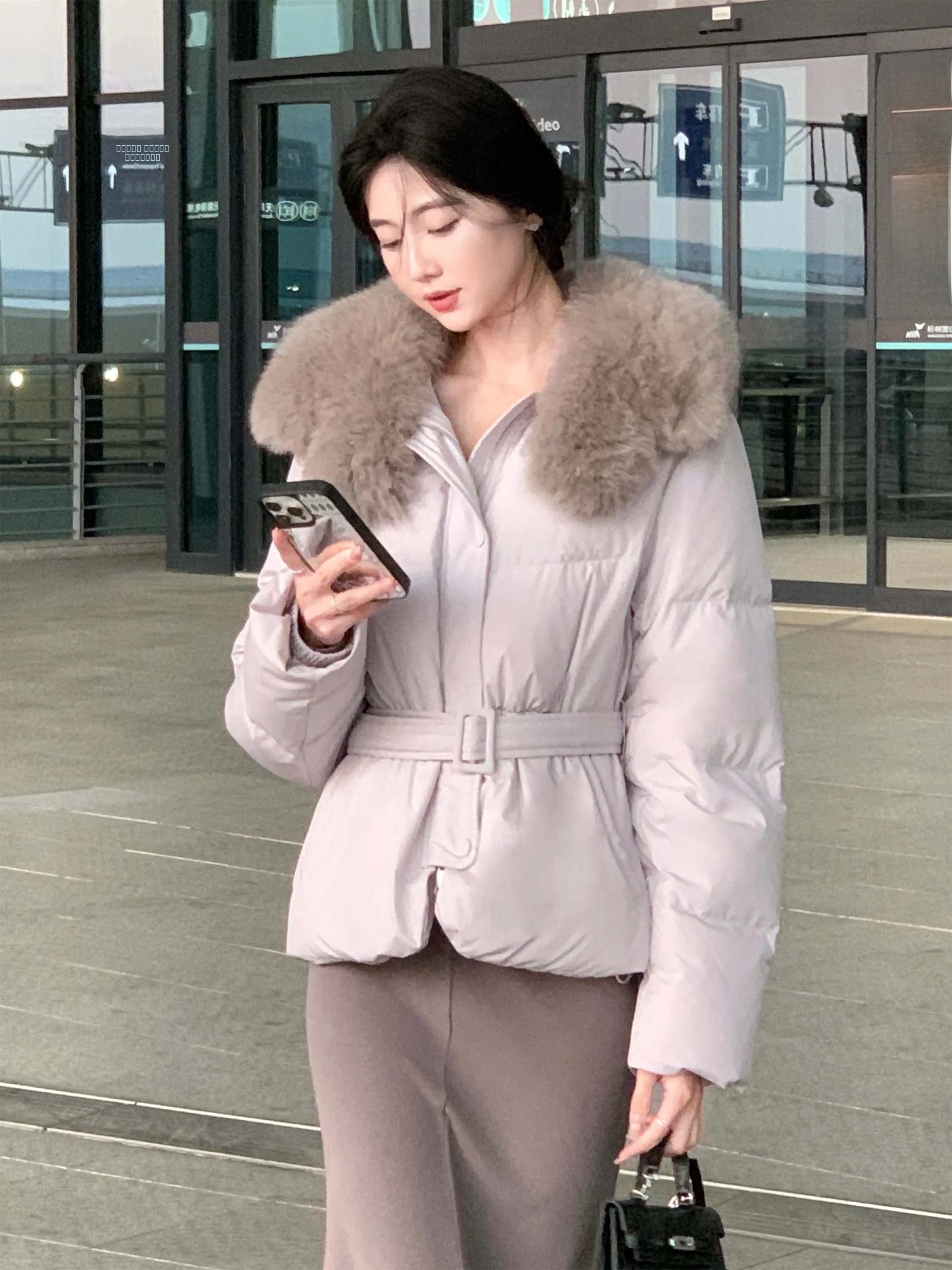 Women's ort Puffer Jaet ey Purple Waist-Cinching Fur Collar Coat Warm Thiened Long Sve Casual Sle Du down
Women's ort Puffer Jaet ey Purple Waist-Cinching Fur Collar Coat Warm Thiened Long Sve Casual Sle Du down