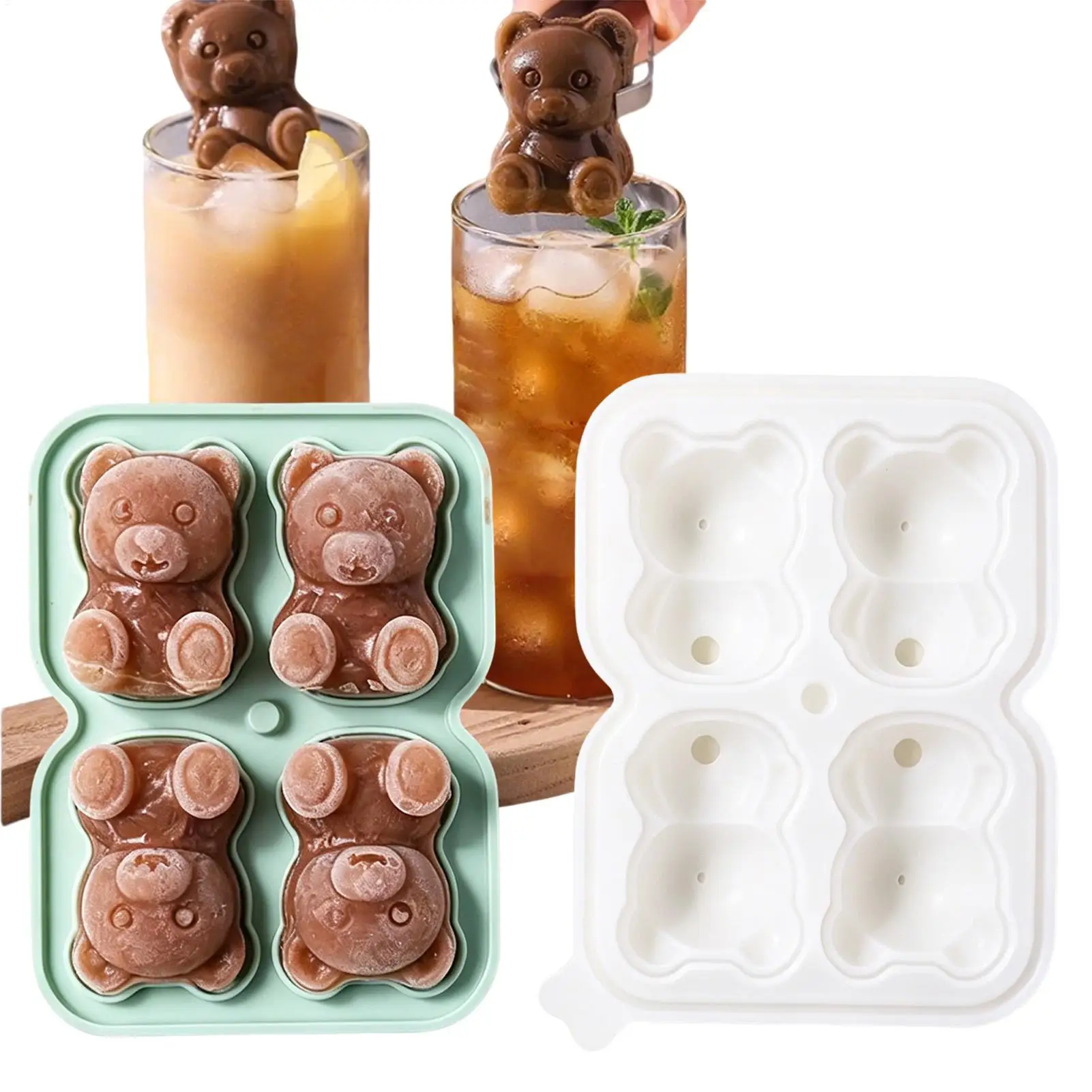Bear-shaped Silicone Ice Cubes Tray 3D Bear Ice Cubes Mold Silicone Freezer Tray Mold Bear Shaped Cake Mold Ice Maker Ice Trays
Bear-shaped Silicone Ice Cubes Tray 3D Bear Ice Cubes Mold Silicone Freezer Tray Mold Bear Shaped Cake Mold Ice Maker Ice Trays
