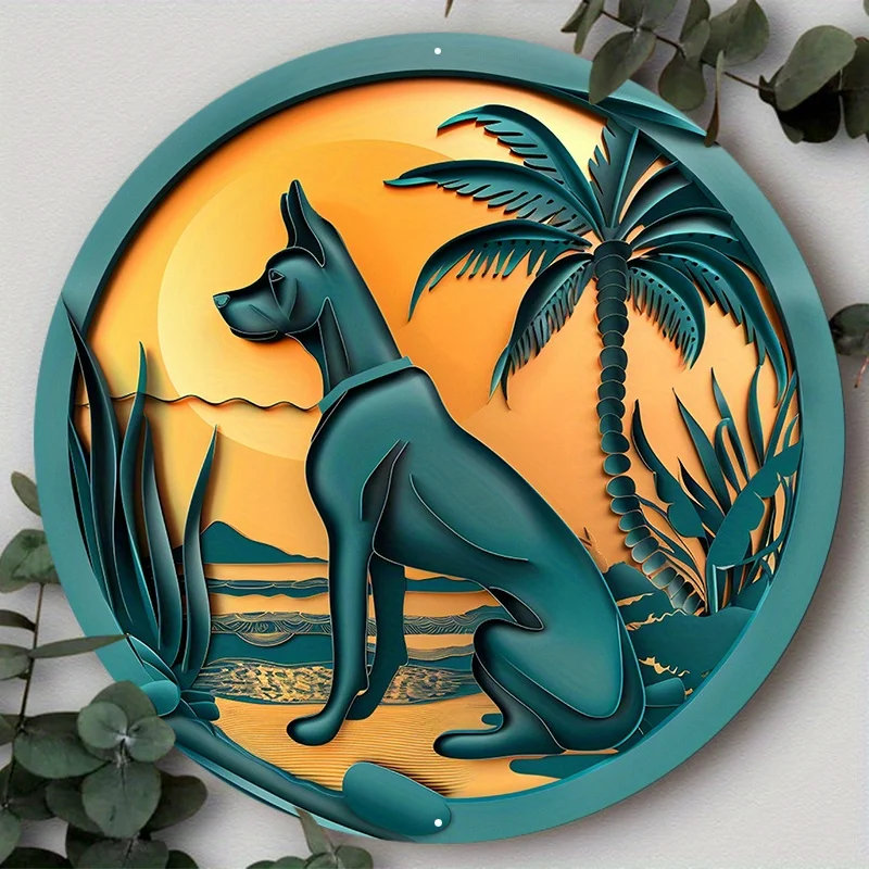 2D Painting Dog Sign, Circular Wall Poster for Living Room, Funny Home Decoration, Decorative Poster, Ideal for Gifts
2D Painting Dog Sign, Circular Wall Poster for Living Room, Funny Home Decoration, Decorative Poster, Ideal for Gifts