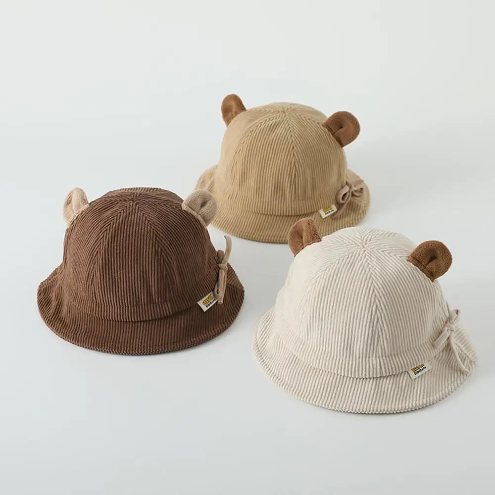 10M- 3Y Spring Autumn Children's Fisherman Hat Cute Ears Corduroy Toddler Kids Basin Hat Adjustable Baby Bucket Hat 
10M- 3Y Spring Autumn Children's Fisherman Hat Cute Ears Corduroy Toddler Kids Basin Hat Adjustable Baby Bucket Hat