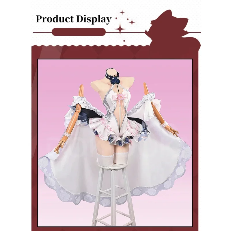 Game Azur Lane Shimoe Koharu Pure White Oath Cosplay Costume Halloween Sweet jumpsuit Uniform Cloak Accessories Props New Set
Game Azur Lane Shimoe Koharu Pure White Oath Cosplay Costume Halloween Sweet jumpsuit Uniform Cloak Accessories Props New Set