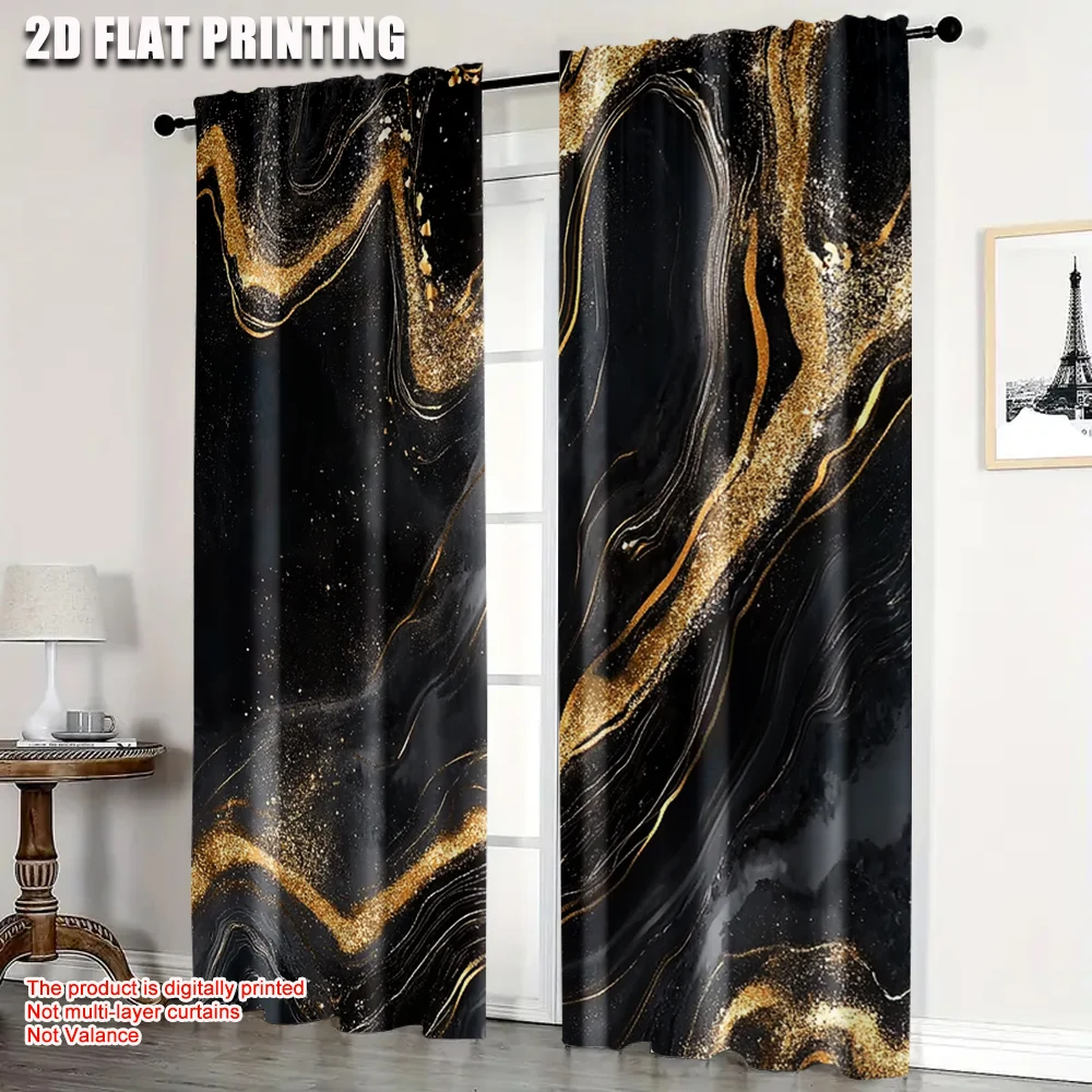 2pc, Window Drapes Marble Golden Texture Versatile Fabric,Without Electricity Wall Decor Applies to Indoor Use
2pc, Window Drapes Marble Golden Texture Versatile Fabric,Without Electricity Wall Decor Applies to Indoor Use