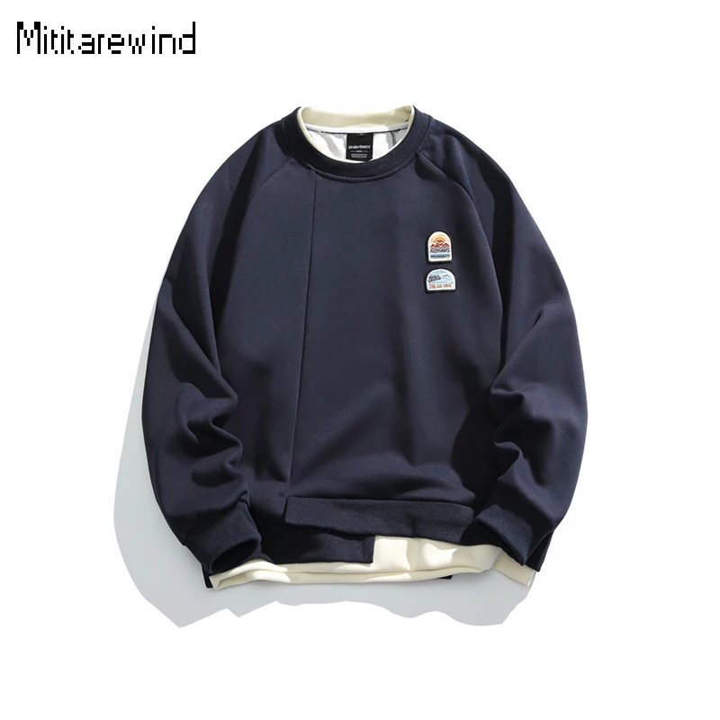 New Pullover Hoodies for Men High Street Loose Sweatshirts Round Neck Irregular Spliced Fake Two Piece Hoodies Youth Fashion Top
New Pullover Hoodies for Men High Street Loose Sweatshirts Round Neck Irregular Spliced Fake Two Piece Hoodies Youth Fashion Top