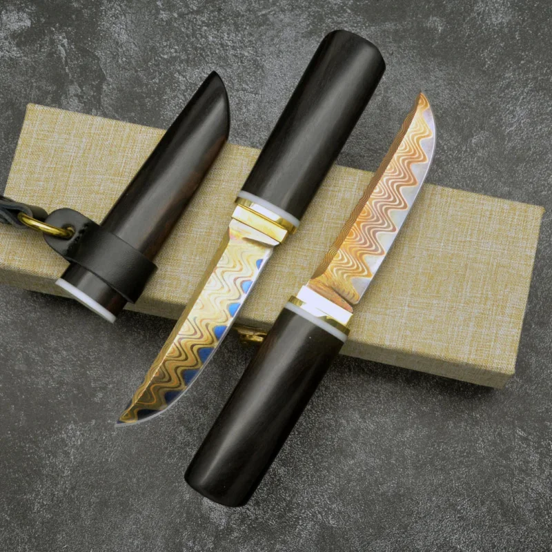 Dragon Scale Damascus Steel straight Knife high Hardness Outdoor Survival Camping Tool Collection Gift
Dragon Scale Damascus Steel straight Knife high Hardness Outdoor Survival Camping Tool Collection Gift