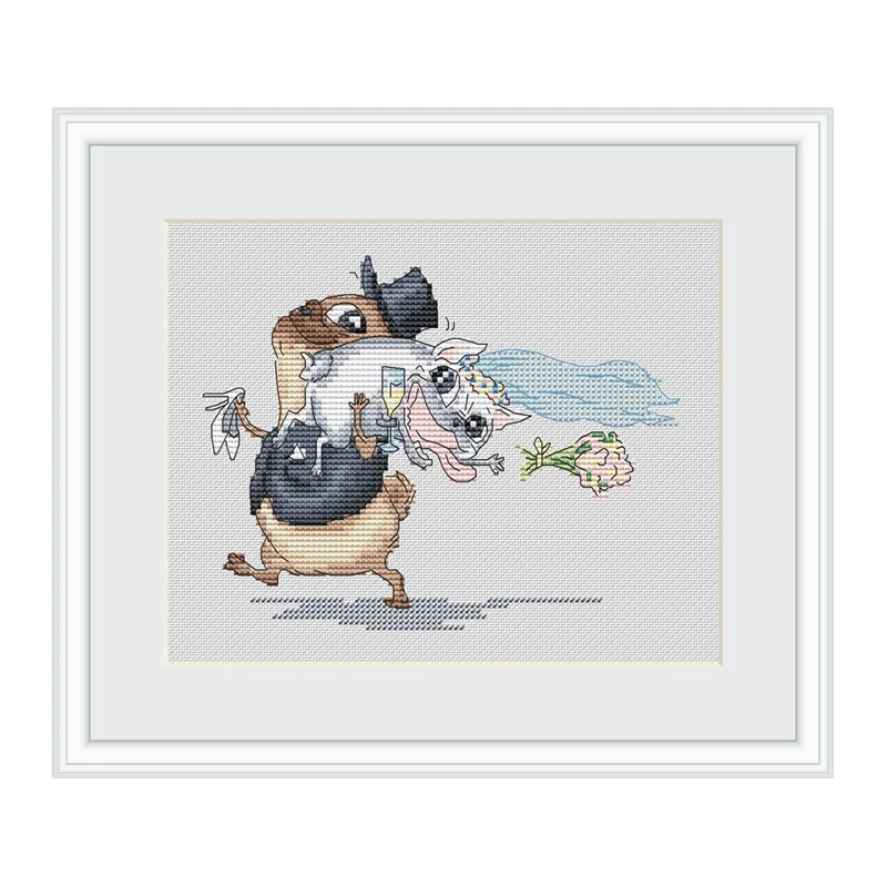 The Cross-stitch set "Happy Night" is available in 28ct, 18ct, 14ct and 11ct, and you can choose the printed fabric handcrafted
The Cross-stitch set "Happy Night" is available in 28ct, 18ct, 14ct and 11ct, and you can choose the printed fabric handcrafted