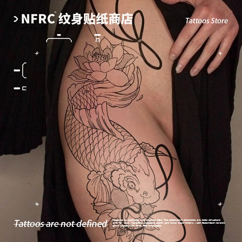 Сексуальные татуировки Koi, Золотая рыбка, травяной сок для женщин и мужчин, водонепроницаемая временная татуировка для ног, поддельная татуировка для тела, подвеска, новинка 2025 г.
Сексуальные татуировки Koi, Золотая рыбка, травяной сок для женщин и мужчин, водонепроницаемая временная татуировка для ног, поддельная татуировка для тела, подвеска, новинка 2025 г.