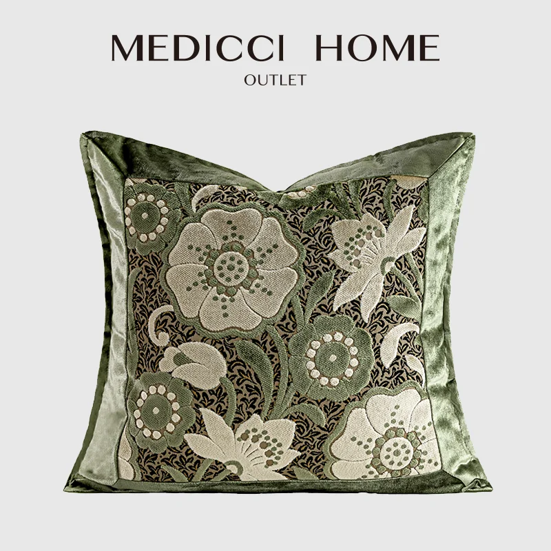 Medicci Home Italian Luxury Sage Green Embroidered Floral Cut Velvet Cushion Cover Exquisite Pillow Case Elevate Your Home Decor
Medicci Home Italian Luxury Sage Green Embroidered Floral Cut Velvet Cushion Cover Exquisite Pillow Case Elevate Your Home Decor