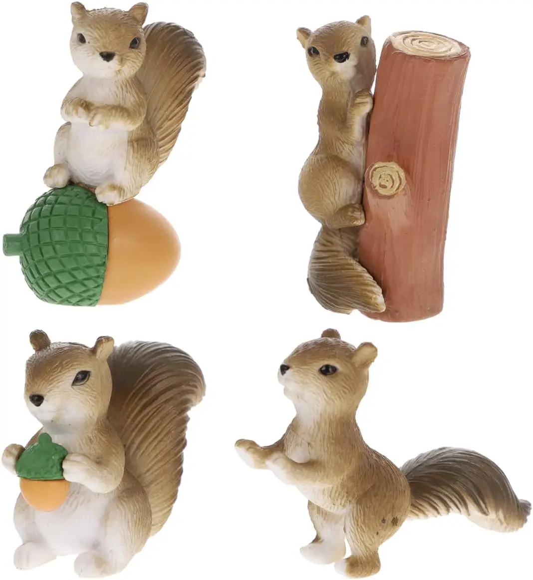 4 Pieces Miniature Figurines Squirrels Resin Set of Decorations Garden Animals Forest Small Cute Statues
4 Pieces Miniature Figurines Squirrels Resin Set of Decorations Garden Animals Forest Small Cute Statues