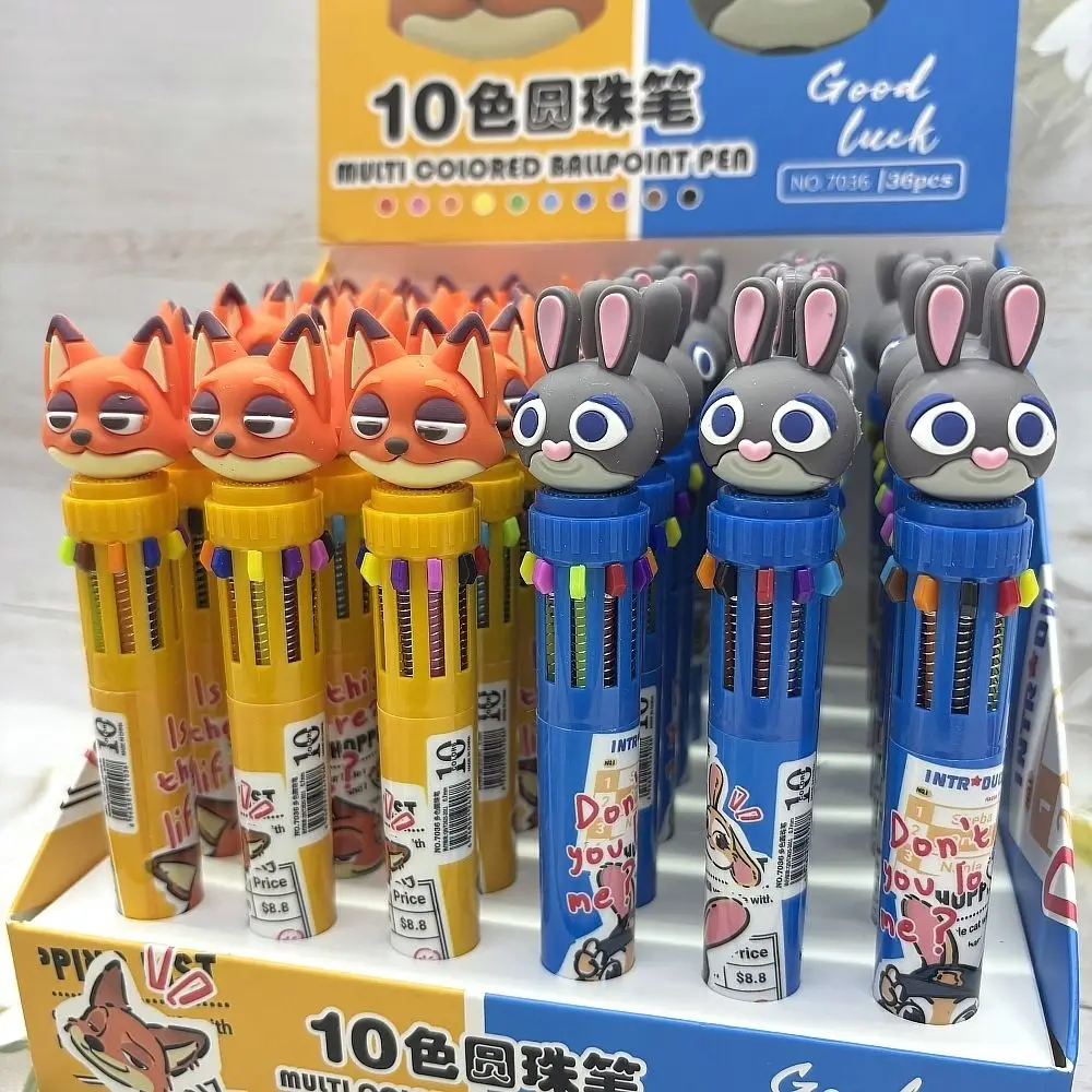 Zootopia Writing Pen Multi-Color Pen Study Stationery Nick Judy Cute Colorful Pen Cartoon Click-Action Journal Pen Writing Pen
Zootopia Writing Pen Multi-Color Pen Study Stationery Nick Judy Cute Colorful Pen Cartoon Click-Action Journal Pen Writing Pen