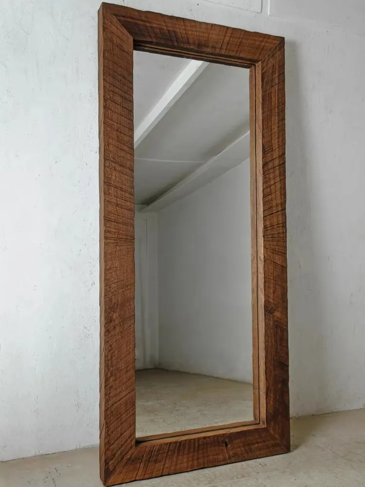 Retro Handmade Creativity Solid Wood Border Mirror Oil Frame Full-body mirror Home Use Bedroom Dressing Floor-Standing Mirror
Retro Handmade Creativity Solid Wood Border Mirror Oil Frame Full-body mirror Home Use Bedroom Dressing Floor-Standing Mirror