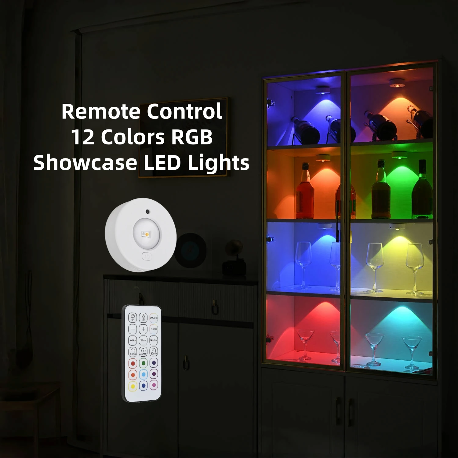 Magnetic RGB LED Light 12 Colors Remote Control Type C Rechargeable For Showcase Cabinet Wardrobe Display Case Lighting
Magnetic RGB LED Light 12 Colors Remote Control Type C Rechargeable For Showcase Cabinet Wardrobe Display Case Lighting